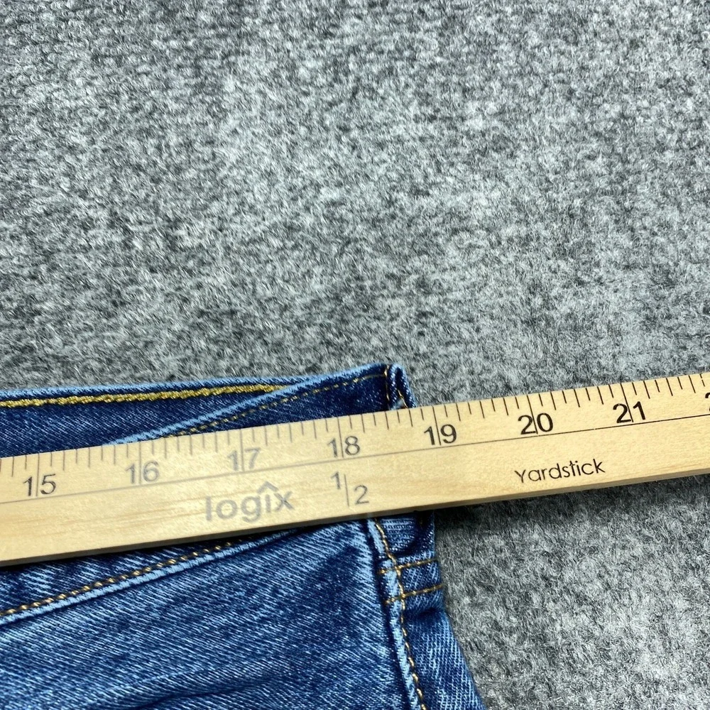 Levis Jeans Men 36x30 Blue 501 Button Fly Classic Straight Leg Medium Wash